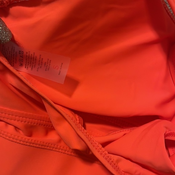 Unbranded Sports bra Quick-Dri Padded Support Athletic Bra Orange New Size Small - Picture 3 of 4